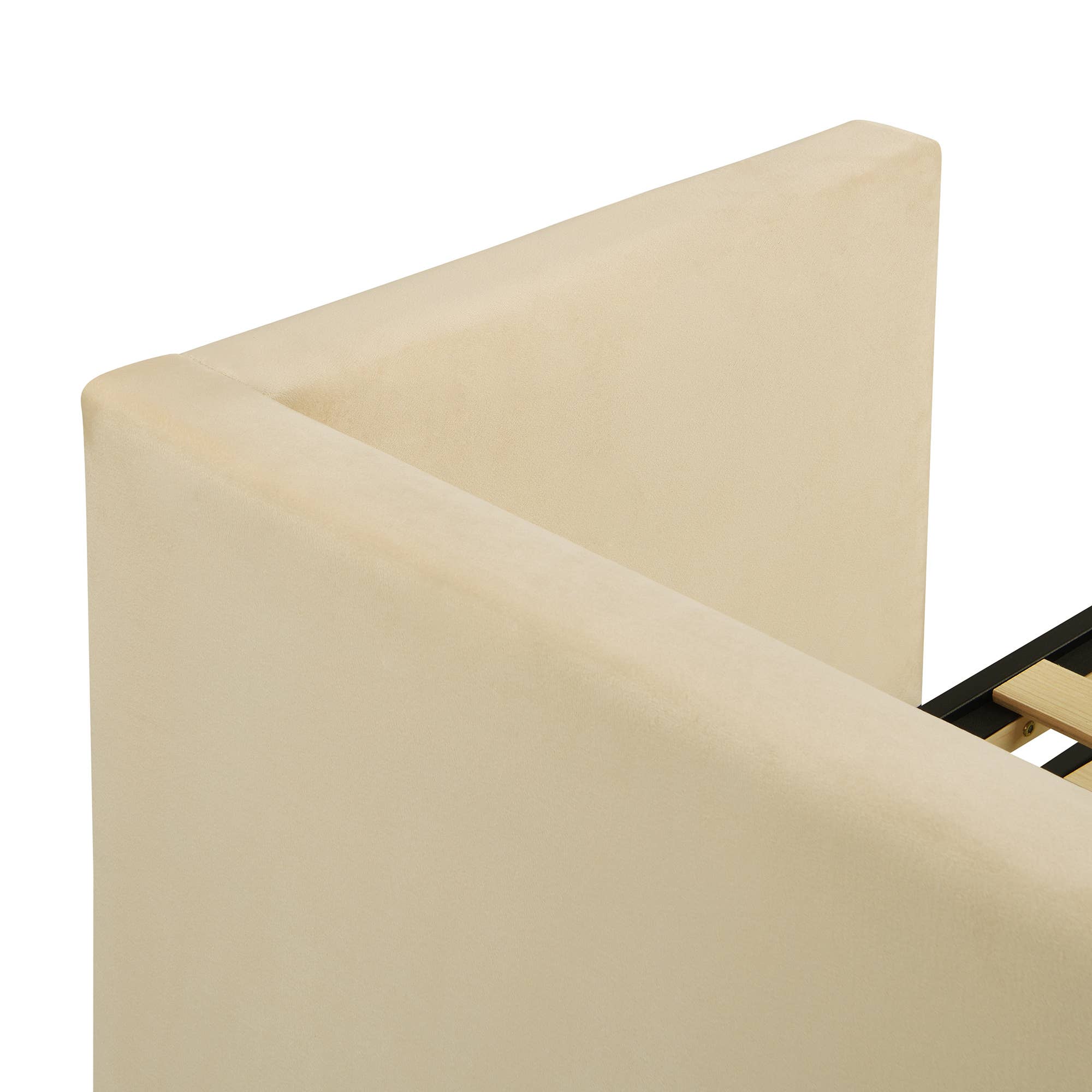 Twin Size Upholstered daybed with Pop Up Trundle, Beige for wholesale on Faire11