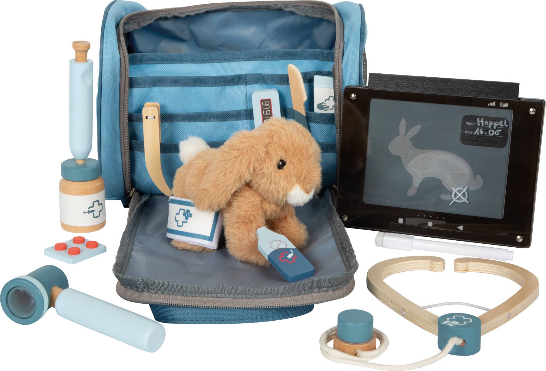 small foot - Wholesale Wood Toy - Kids - Veterinarian Bag with Rabbit | Doctor Toy | Wooden Toy1