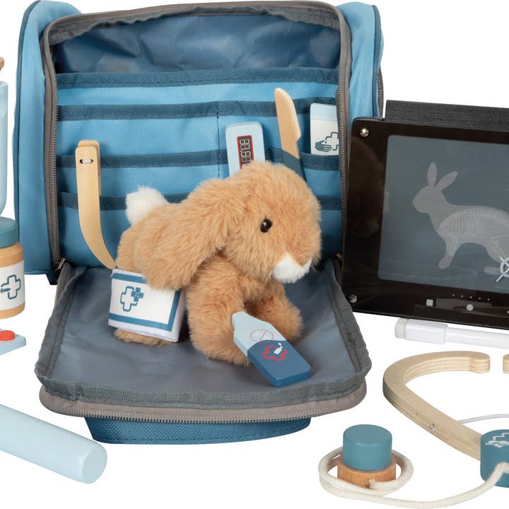 small foot - Wholesale Wood Toy - Kids - Veterinarian Bag with Rabbit | Doctor Toy | Wooden Toy1