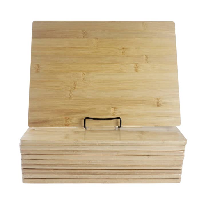 INVISION - Wholesale Cutting Board - 10pc 15x11" Thick Bamboo Boards – Bulk for Custom Gifts1