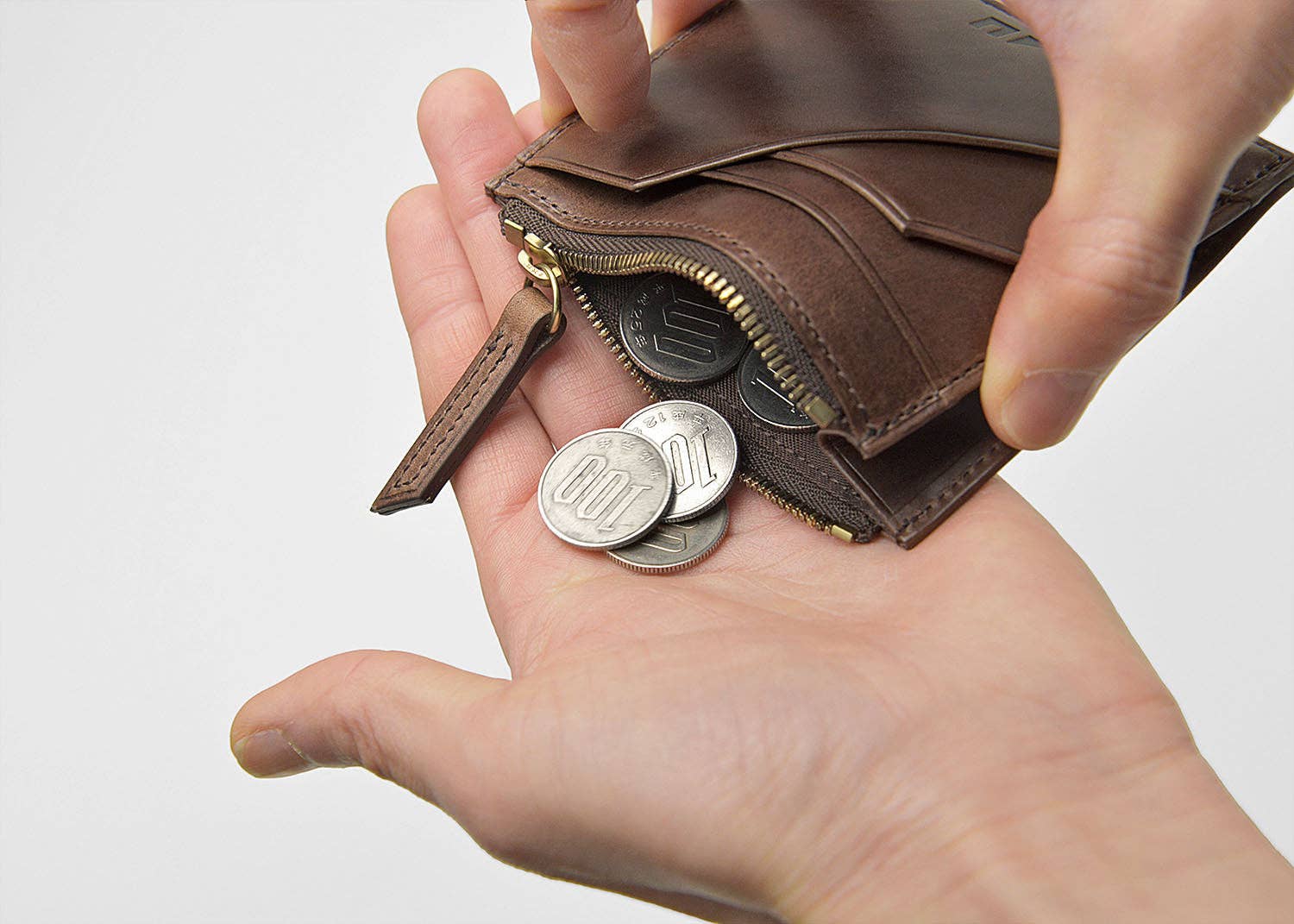 Unofuku - Wholesale Wallet - Men's - Italian Leather Small Billfold| 100% Vegetable Tanned5