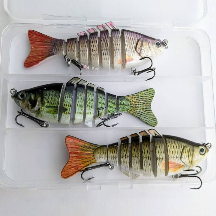 VeriDepot - Wholesale Sporting Accessories - Realistic Multi-Jointed Swimbait Fishing Lures - Irresistible to Bass, Trout, and More!5