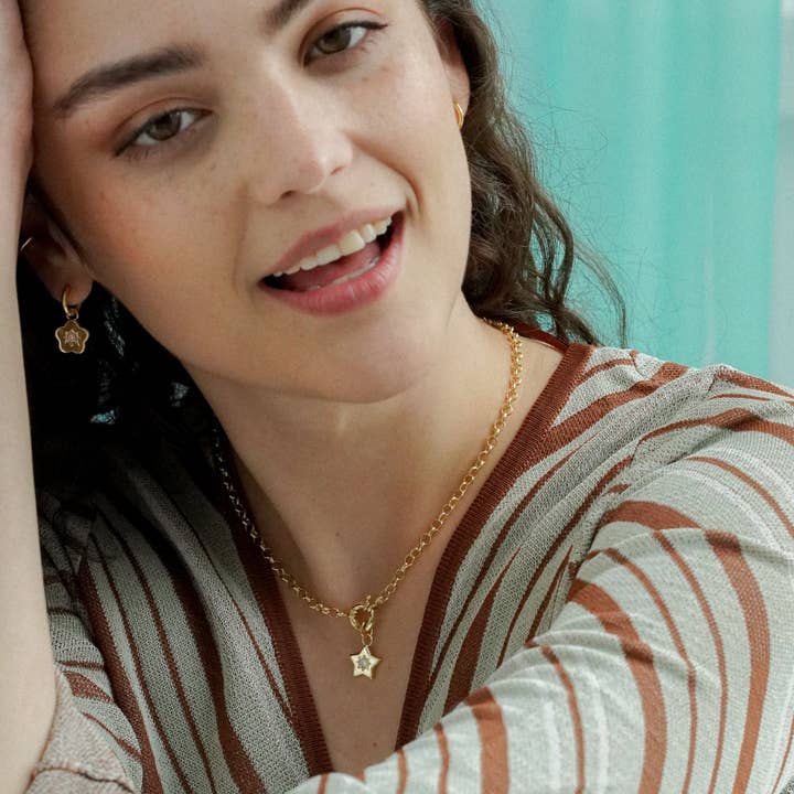 Junk Jewels Ltd - Wholesale Pendant/charm necklace - Retro Multi-Charm Chunky Chain Necklace8