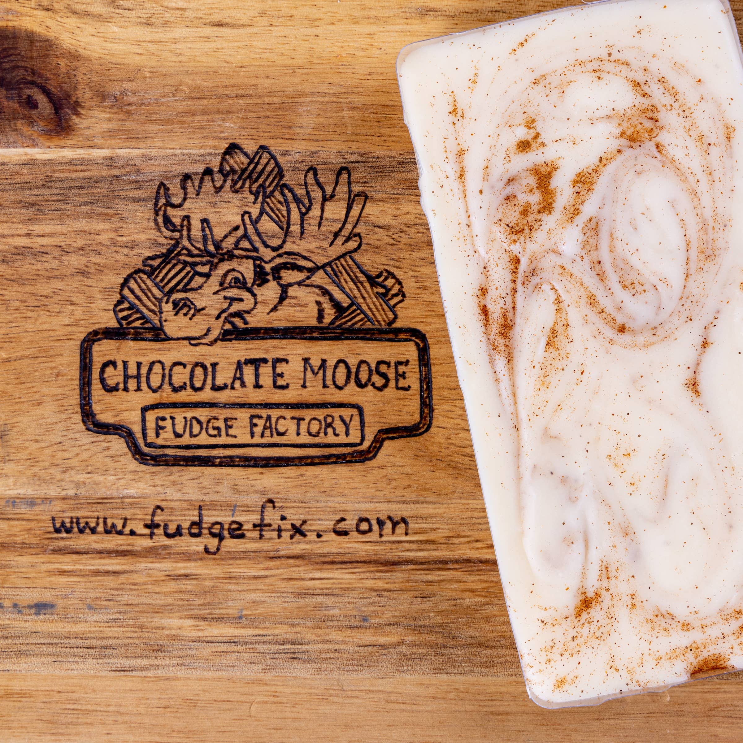 Chocolate Moose Fudge Factory - Wholesale Fudge - Fudge - Eggnog 110gCase of 122