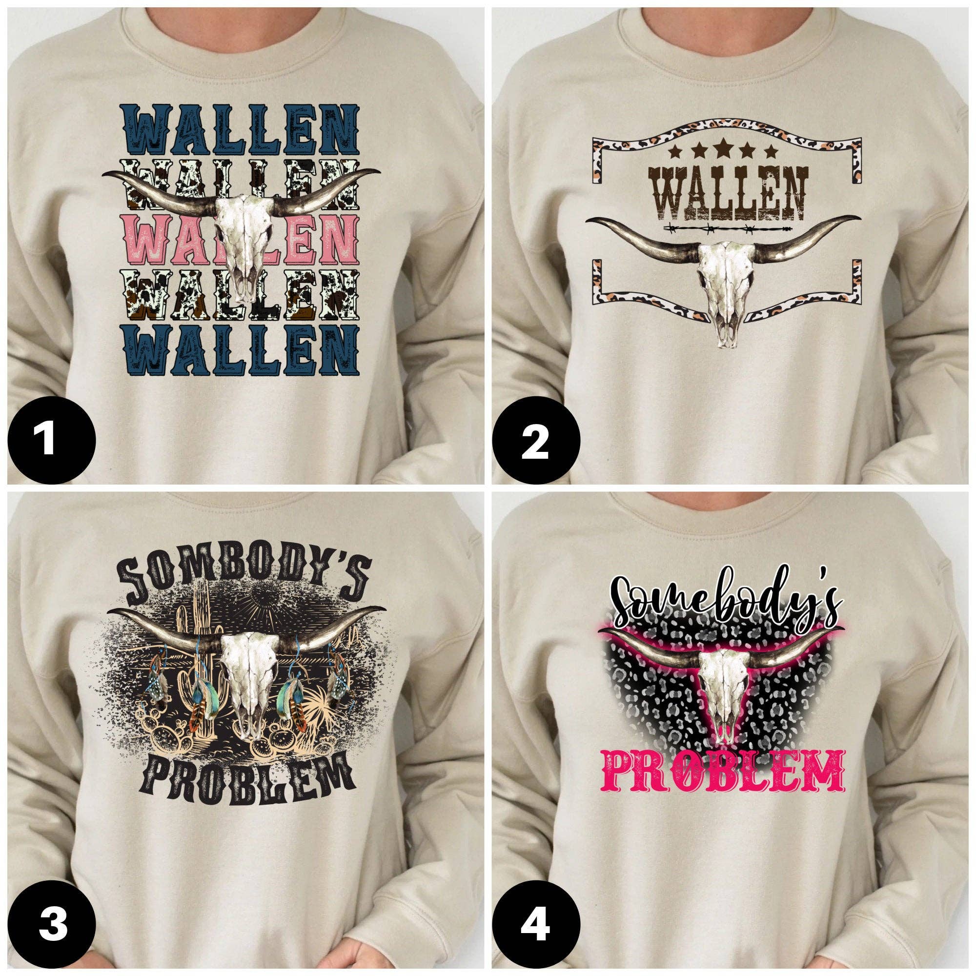 STRONG N FREE CDN - Vendita all'ingrosso Maglietta serigrafata - Donna - Camicia western, T-shirt western retrò Wallen,0