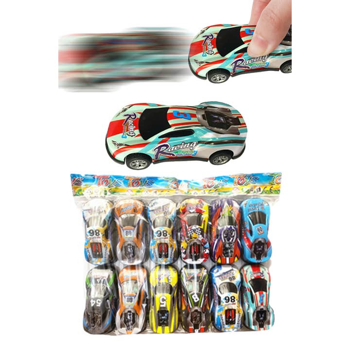 Cap Zone - Wholesale Wind-Up Toy - Kids - F1 Race Car Pull Back Mini Wind-Up Toy