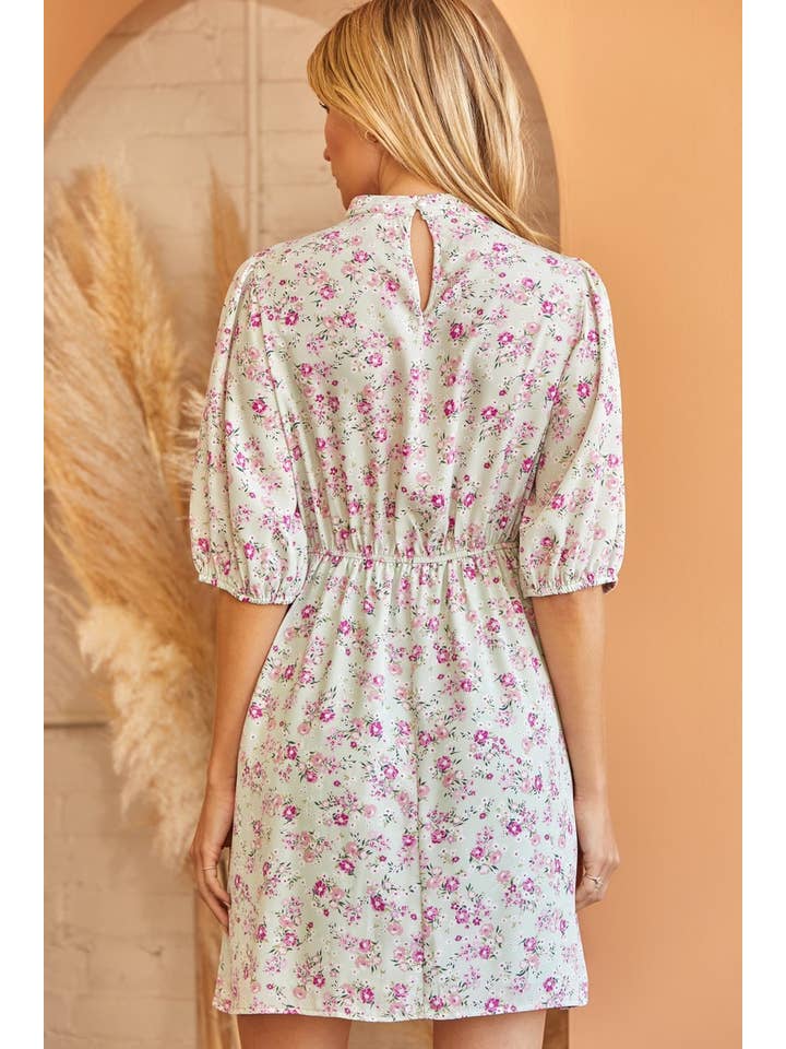 Andrée by Unit - Wholesale Dress - Women's - Mock Neck Mini Dress D2173-1