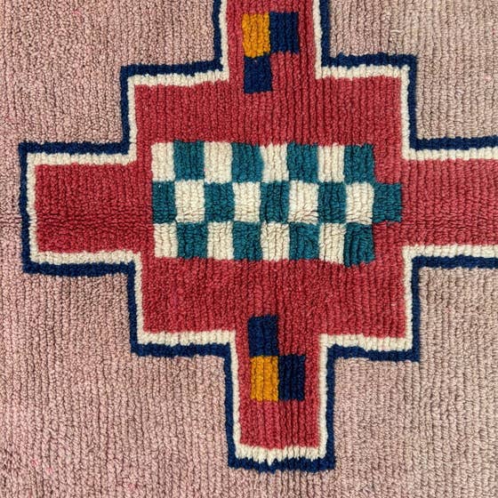 BohoVibeCraft - Wholesale Area Rug - Pink-moroccan-hand-made-wool-rug-Large Moroccan Rug6