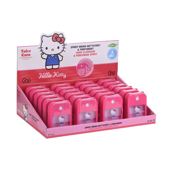 Takecare - Wholesale Hand Sanitizer - Hello Kitty Strawberry Scented Hand Cleaning Spray - 35ml0