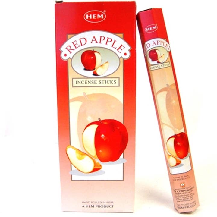 Designs by Deekay Inc. - Wholesale Incense - HEM - Red Apple Hexa Incense Sticks