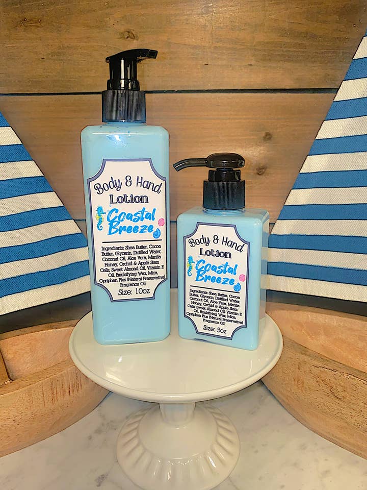Coastal Breeze Hand & Body Lotion for wholesale by Mandatory Me Time