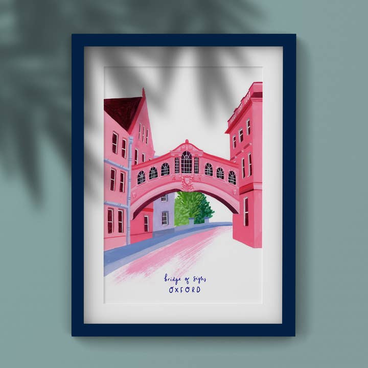 Stampa Oxford Bridge of Sighs per la vendita all'ingrosso da parte di Joanna Clay Design