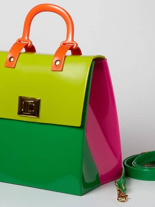 Sweet Citric Vinyl Crossbody Bag for wholesale by Pria Handmade Accessories