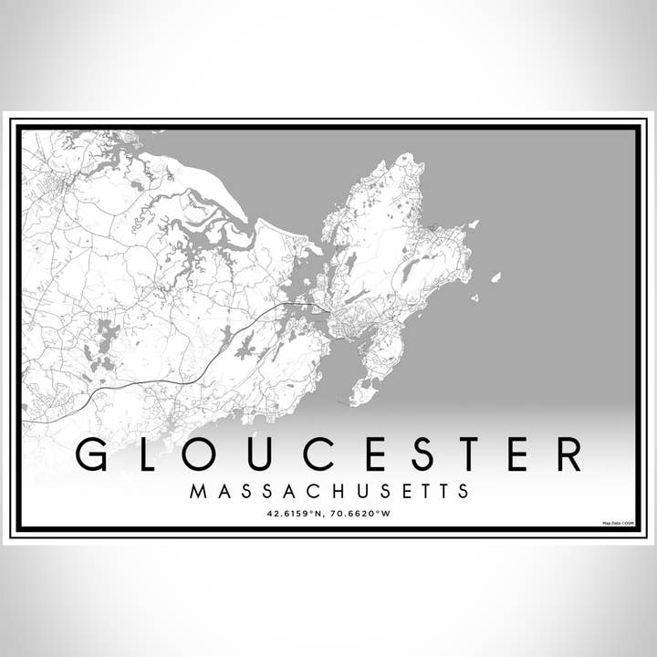 JACE.design - Wholesale Art Print - Gloucester MA Map Print Classic
