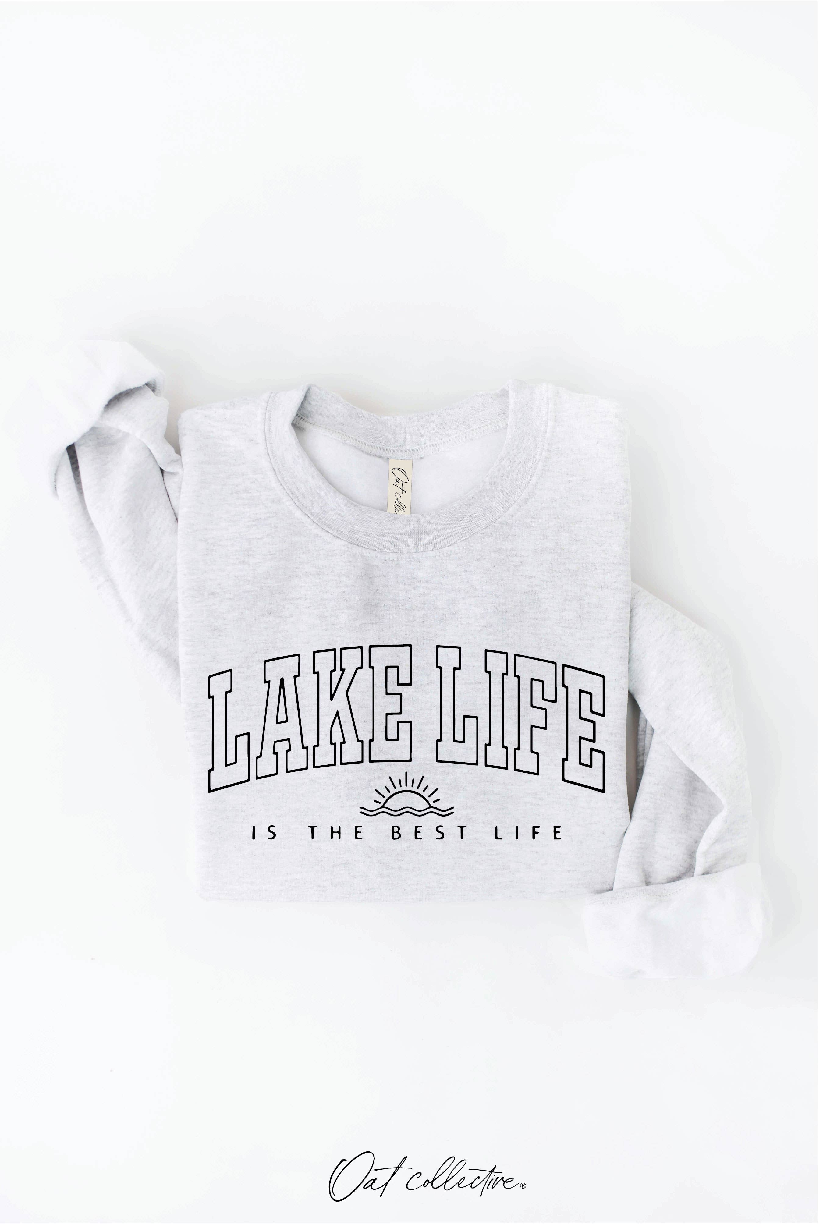 OAT COLLECTIVE - Wholesale Graphic Sweatshirt - Women's - LAKE LIFE IS THE BEST LIFE Graphic Sweatshirt14