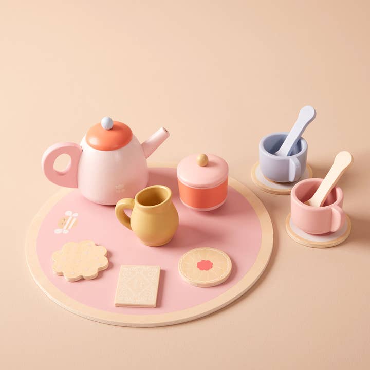 Just Bee Kids Wooden Tea Set FSC for wholesale by Just Bee Kids