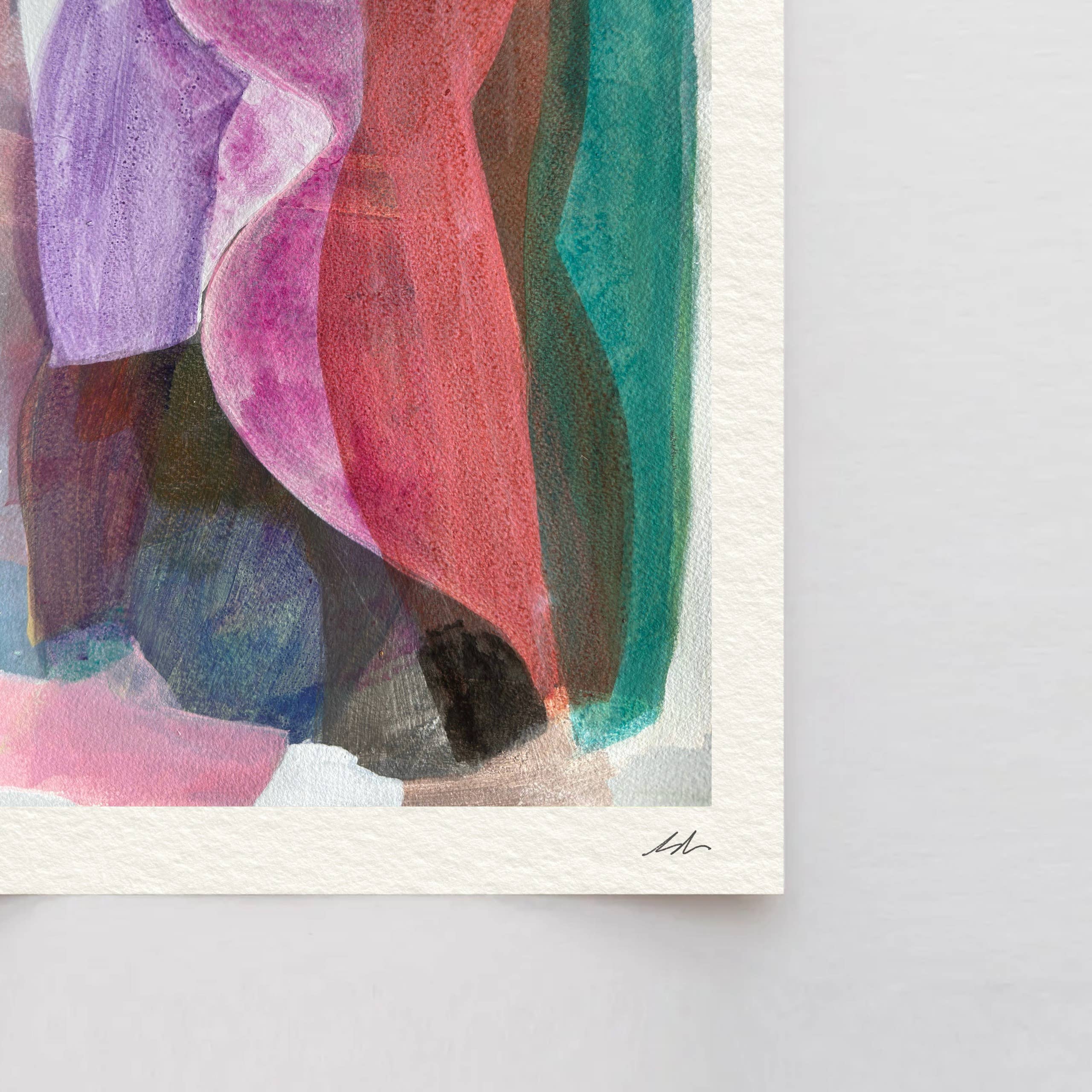 Michele Renee Atelier - Wholesale Art Print - Soft Layered Abstract Print – "Happenstance"3