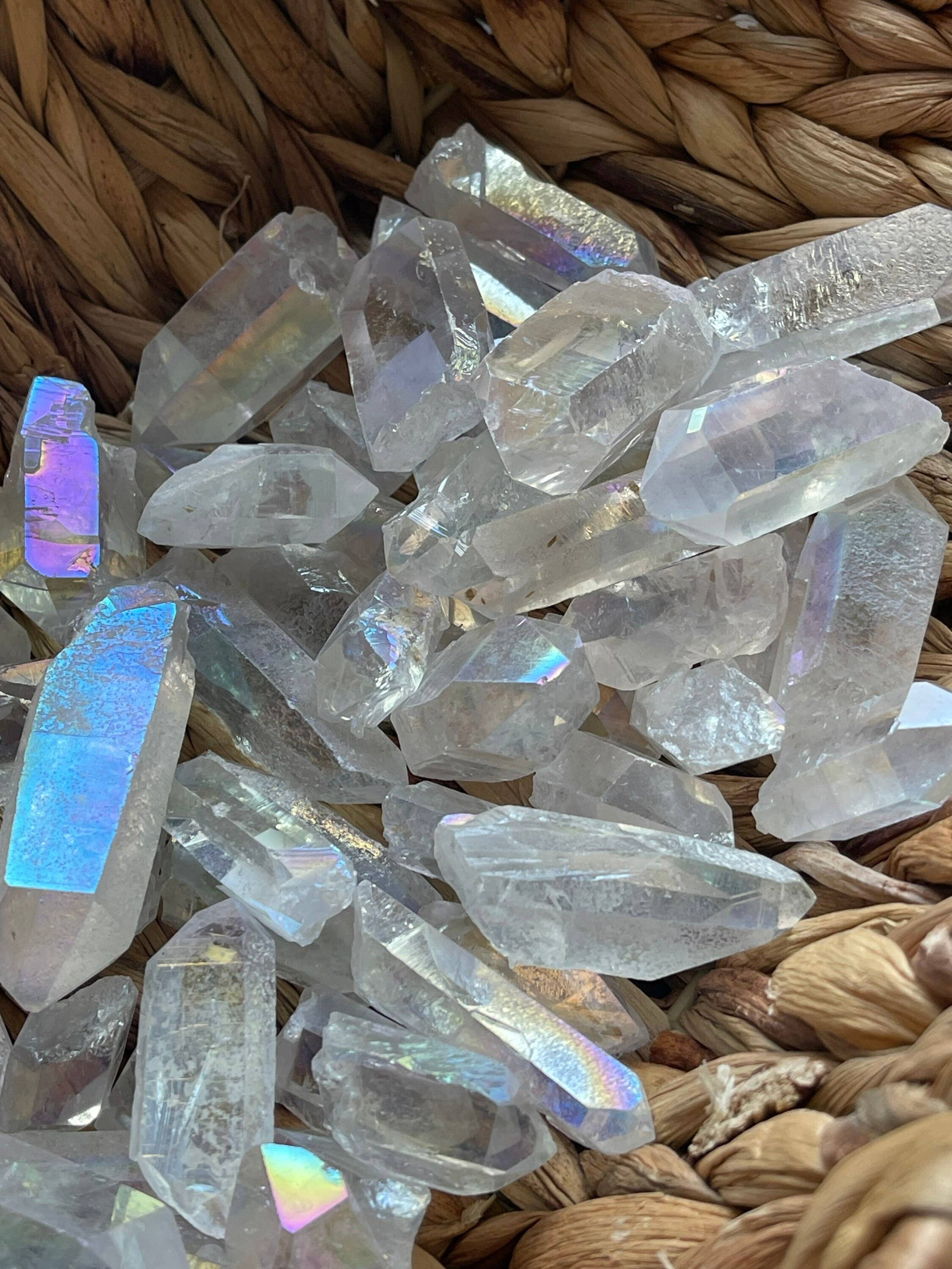 Tumbledshop - Wholesale Spiritual Stone/Crystal - Angel Aura Quartz Crystal Points, Rainbow Aura Crystal11