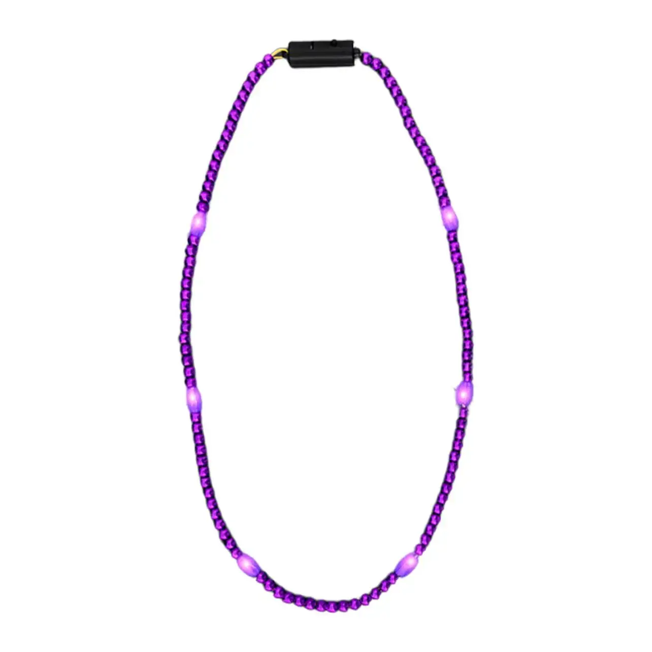 Blinkee.com, LLC - Wholesale Beaded/Pearl Necklace - LED Necklace with Mardi Gras Beads Pack of 125