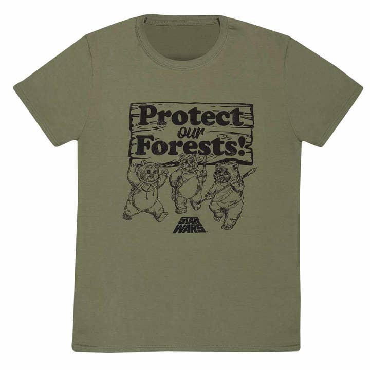 Heroes Inc. Europe B.V. - Wholesale Screen Printed T-Shirt - Kids - Star Wars Protect Our Forests Triple
