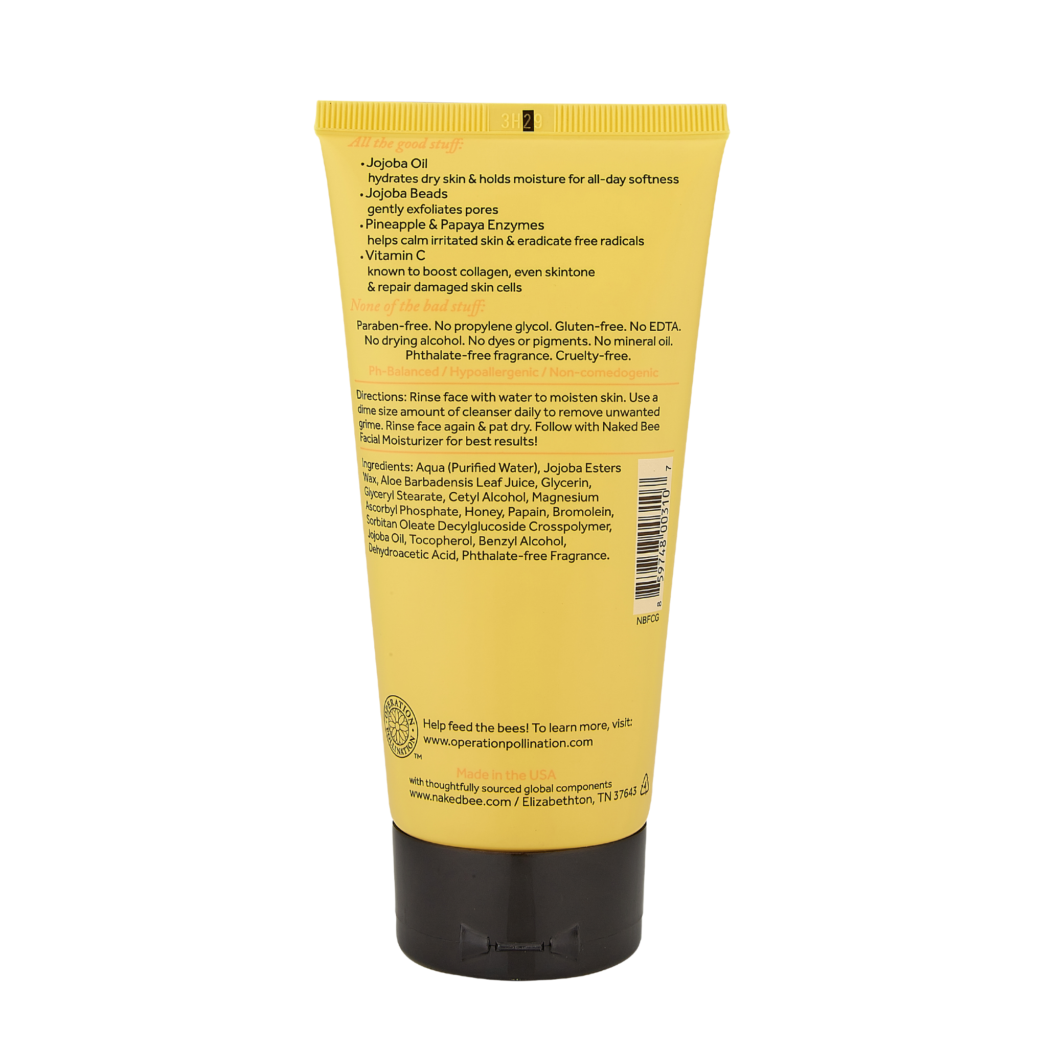 The Naked Bee – wholesale Facial cleanser – 5.5 oz. Everyday Facial Cleansing Gel1