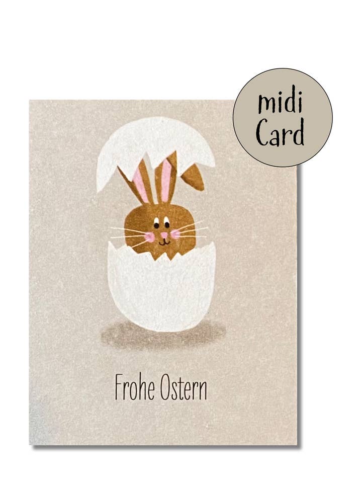 Easter Bunny Midi Card for wholesale by KEITCARDS
