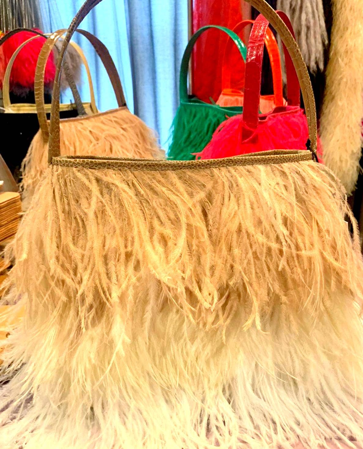 KOLUNTU - Wholesale Tote Bag - Women's - Shayleen Ostrich Feather TOTE7