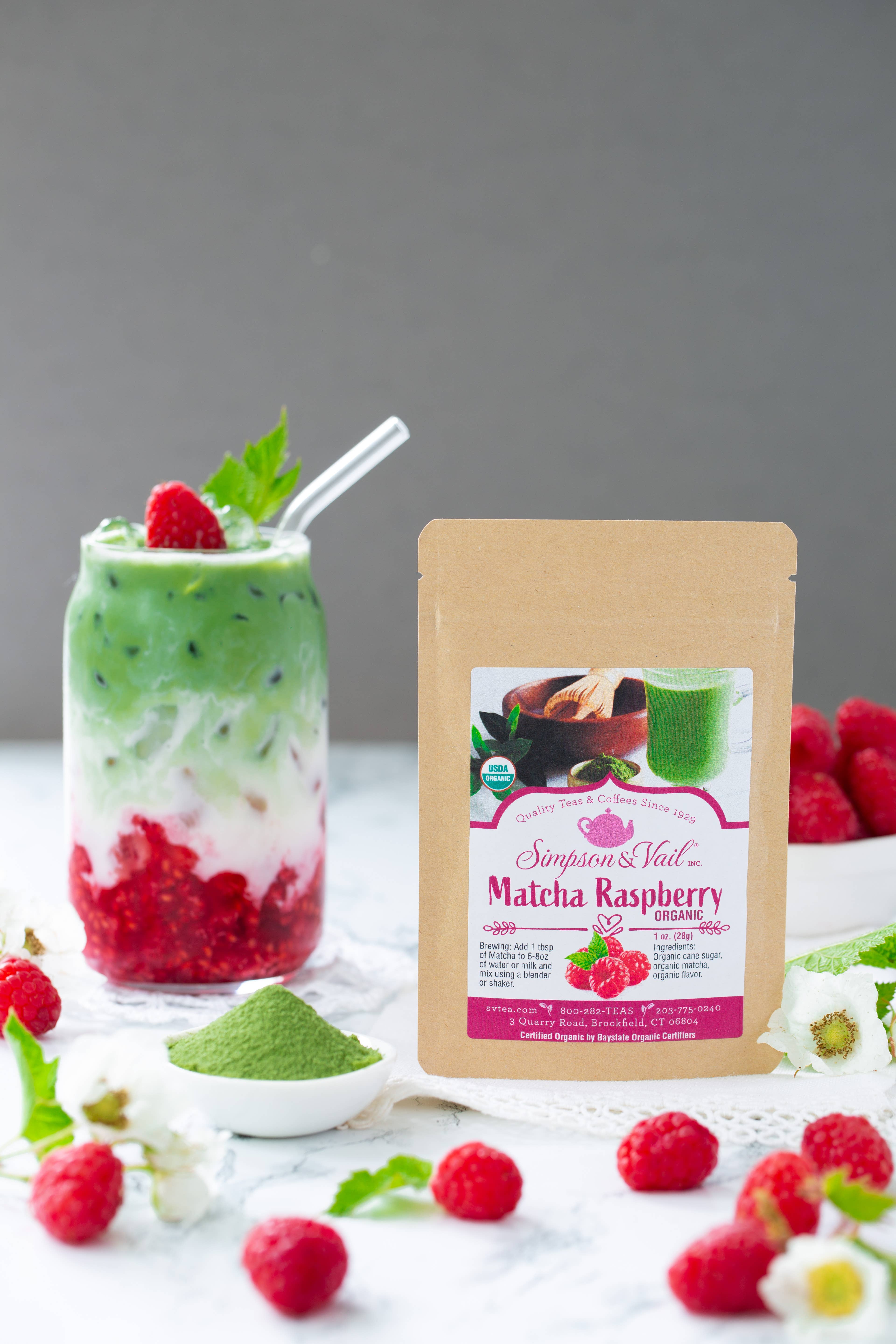 Simpson & Vail - Wholesale Loose Tea - Matcha Powdered Green Tea - Raspberry, Organic3