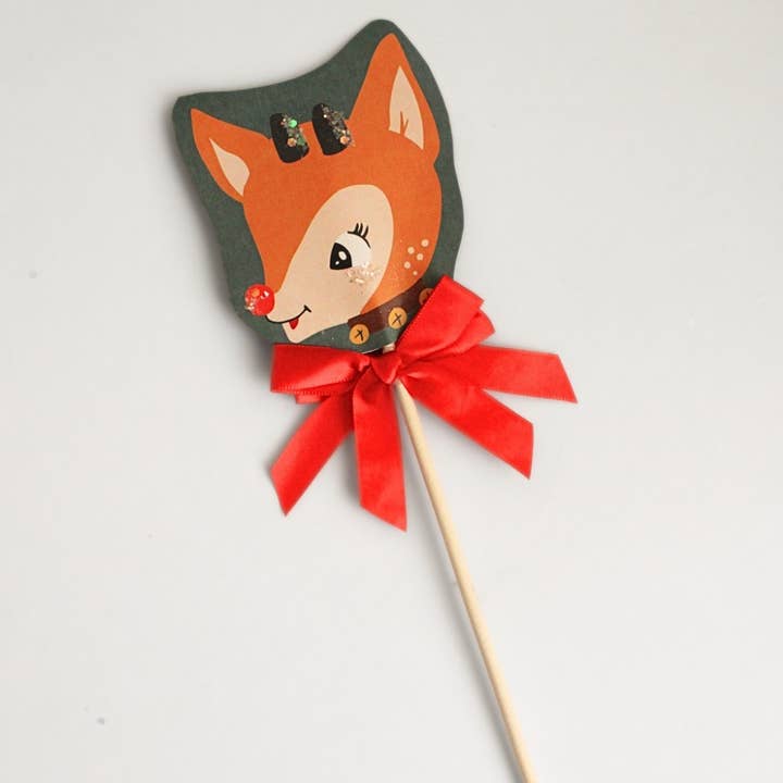 Party & Parlour - Wholesale Decal - Party Decorations - Vintage Rudolph Christmas Handmade Party Wand Decoration2