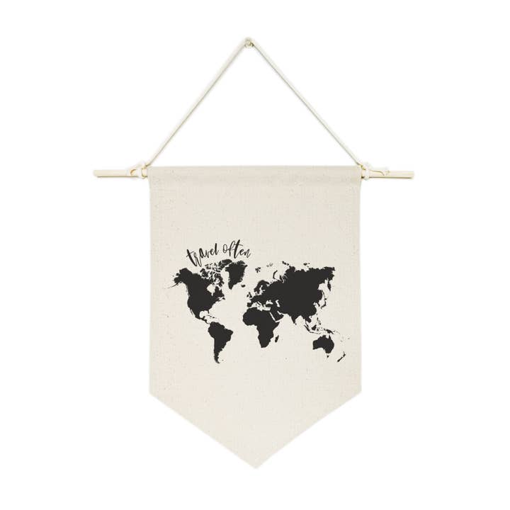 Travel Often Wall Art for wholesale by The Cotton & Canvas Co.