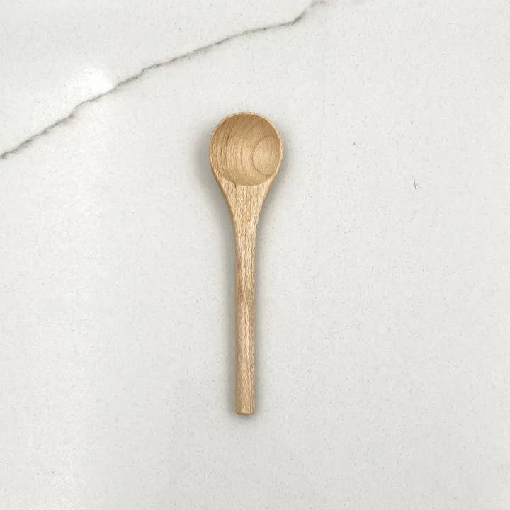 JBrody & Co. - Venta al por mayor Cuchara de cocina - Cuchara pequeña de madera de arce de 4 pulgadas