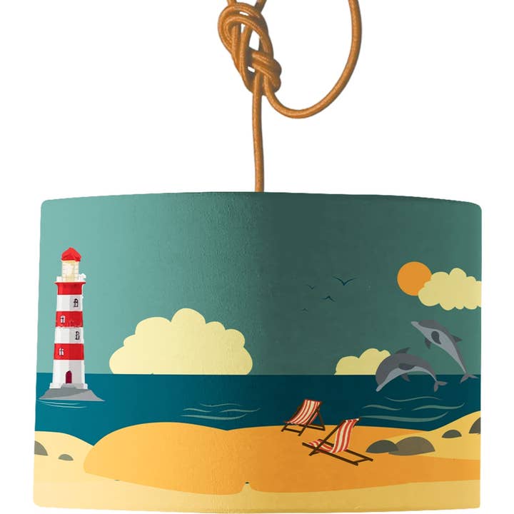 Charlies Coast lampeskærm for engroshandel hos Mustard & Gray Ltd