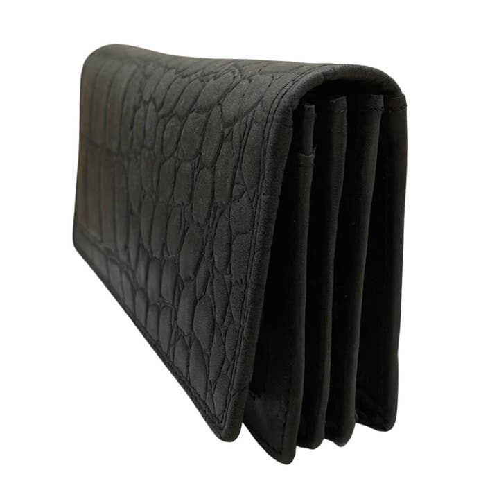 Arrigo - Wholesale Wallet - Women's - Ladies wallet Leather Harmonica - RFID - Croco Print4