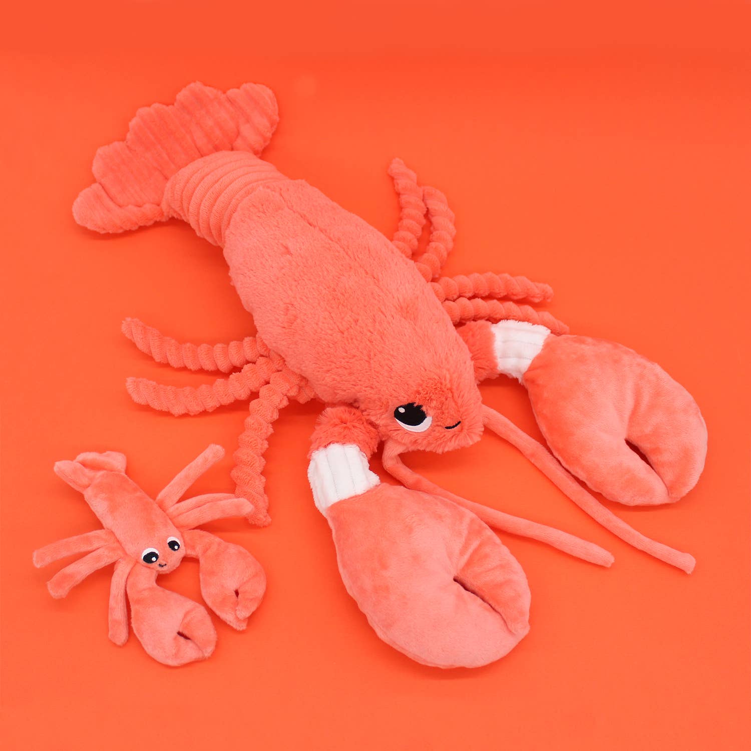 Les Déglingos, France - Wholesale Stuffed/Plush Toy - Kids & Baby - LES PTIPOTOS - 48CM MUM&BABY PLUSH LOBSTER CORAL3