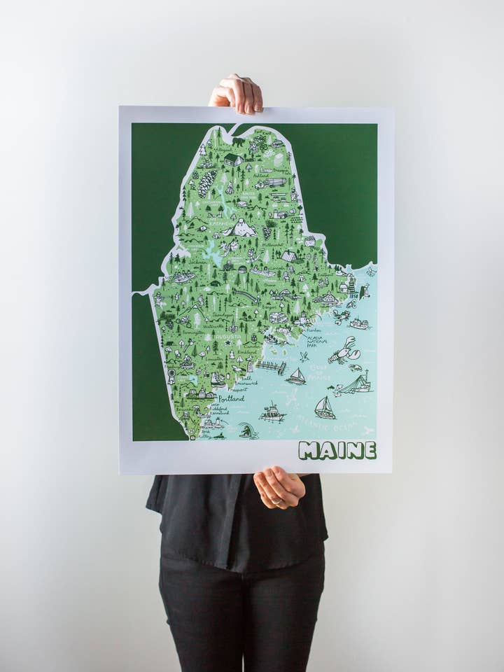 Maine Print for wholesale by Brainstorm