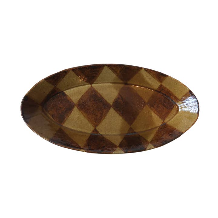 Honey Glaze Dish - Thin Oval for wholesale by Paige Mitchell