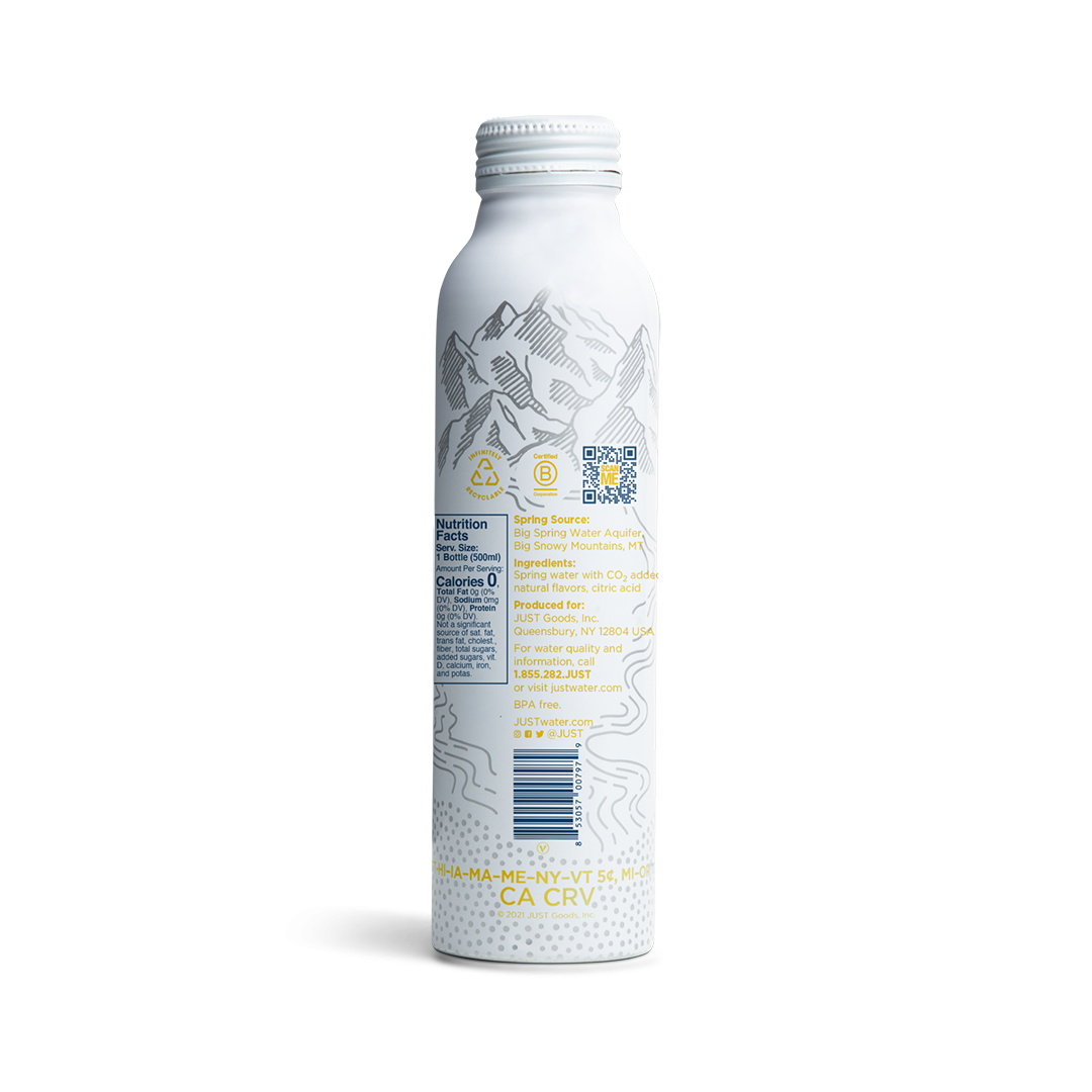 JUST Goods - Vente Eau gazeuse - Bulles au citron - 16 fl oz | Paquet de 242