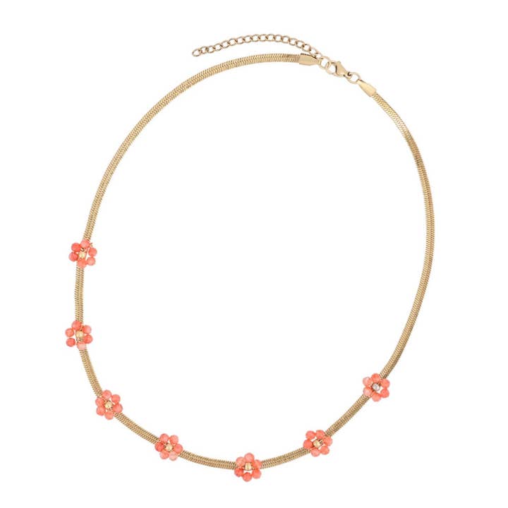 Koralblomst Halskæde for engroshandel hos Trend & Co
