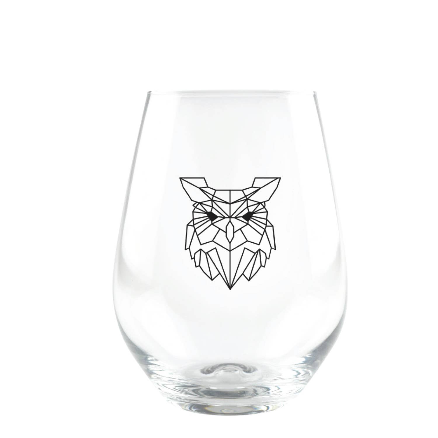 CUISIVIN - Wholesale Wine Glass - Geometric Animal Stemless Tumbler - 4pk (cost per glass)3