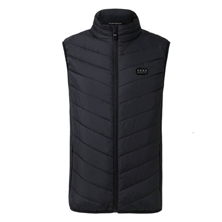 OceanusSwim - Wholesale Outerwear Vest - Women's - 17PCS Heated Jacket Fashion Men Women Coat Intelligent USB Electric Heating Thermal Warm Clothes Winter Heated Vest9