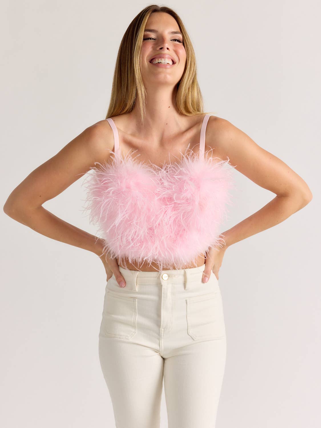 Da Veamor - Wholesale Bustier - Women's - STEPHANIE Bustier Top with Ostrich Feather6