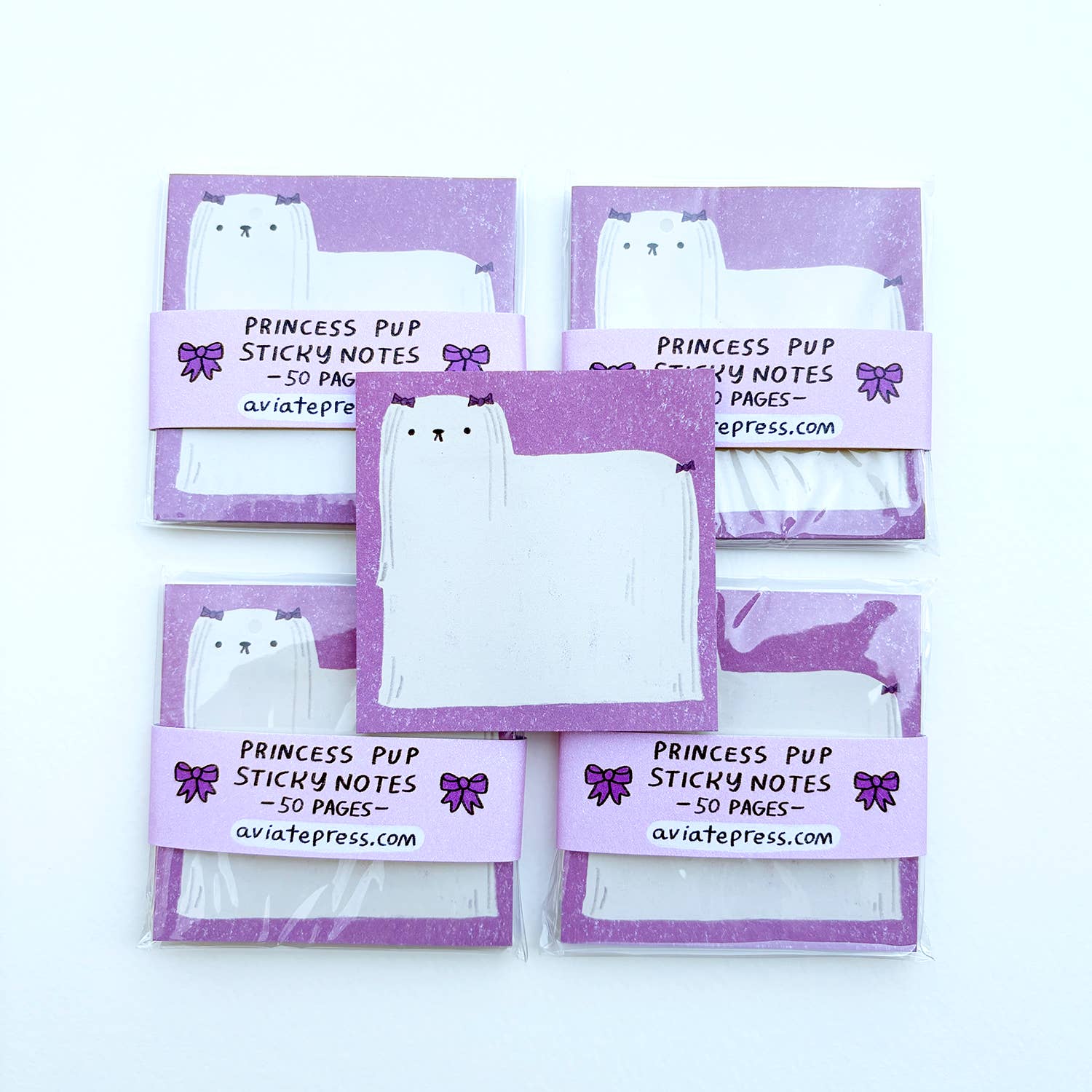 Aviate Press – Großhandel Haftnotizen – Prinzessin Pup Haftnotizblock