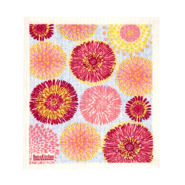 Sponge Cloth - Fireworks for wholesale by RetroKitchen