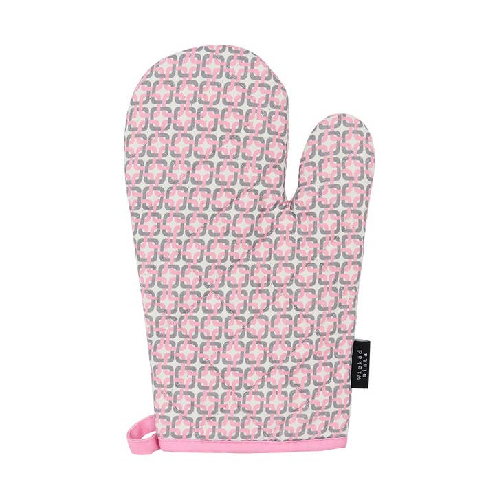 WS Oven Mitt Overlap Geo for wholesale by Wicked Sista Accessories