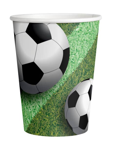 8 VOETBALBEKERS 250 ML voor wholesale door Dream Party