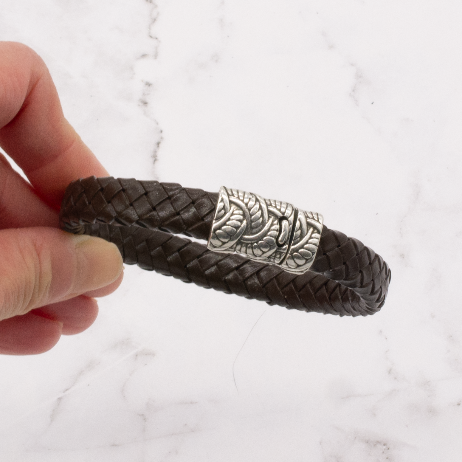 Arbor Trading Post - Wholesale Woven/Braided Bracelet - Leather Braided Bracelet with Magnetic Clasp (Choose from 3 Colors)9