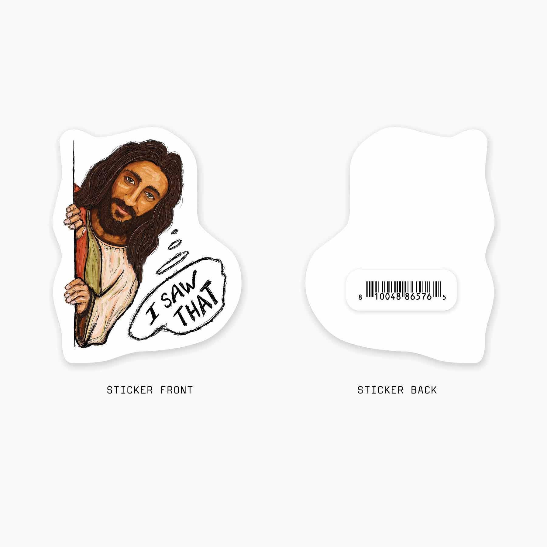 Nice Enough Stickers - Wholesale Sticker - Saw That - 3" Art Sticker1