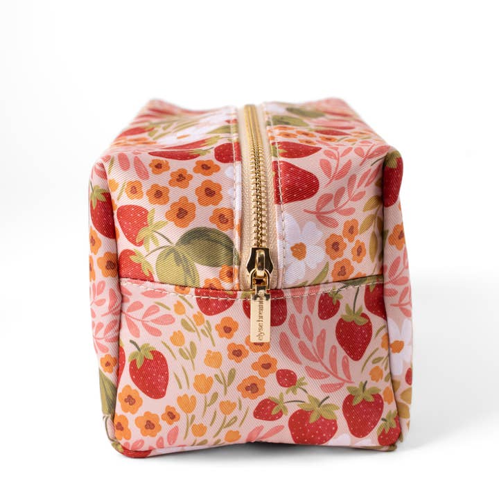 Elyse Breanne Design - Wholesale Makeup/Cosmetic Bag - Strawberry Patch Cosmetic Bag