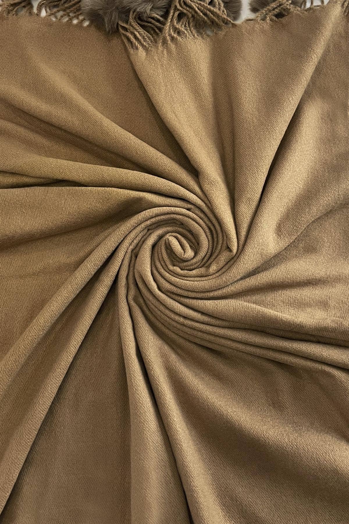 Fashion Scarf World – wholesale Scarf – Women's – Plain Wool Pom Pom Scarf37