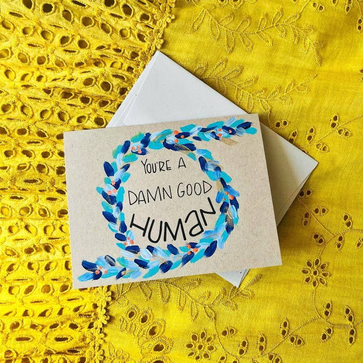 Snail Mail – wholesale Everyday greeting card – Damn Good Human1